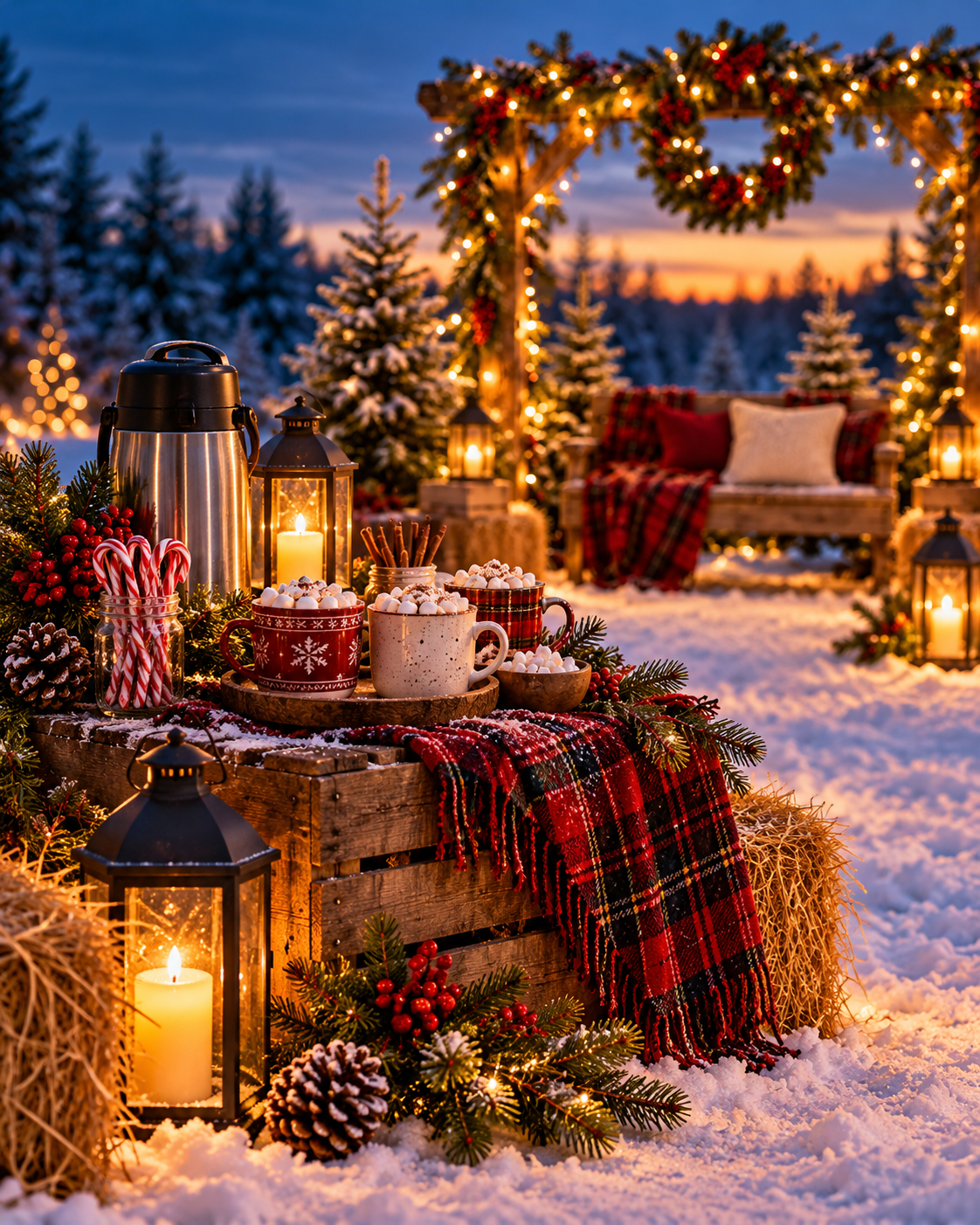 Winter cocoa setup